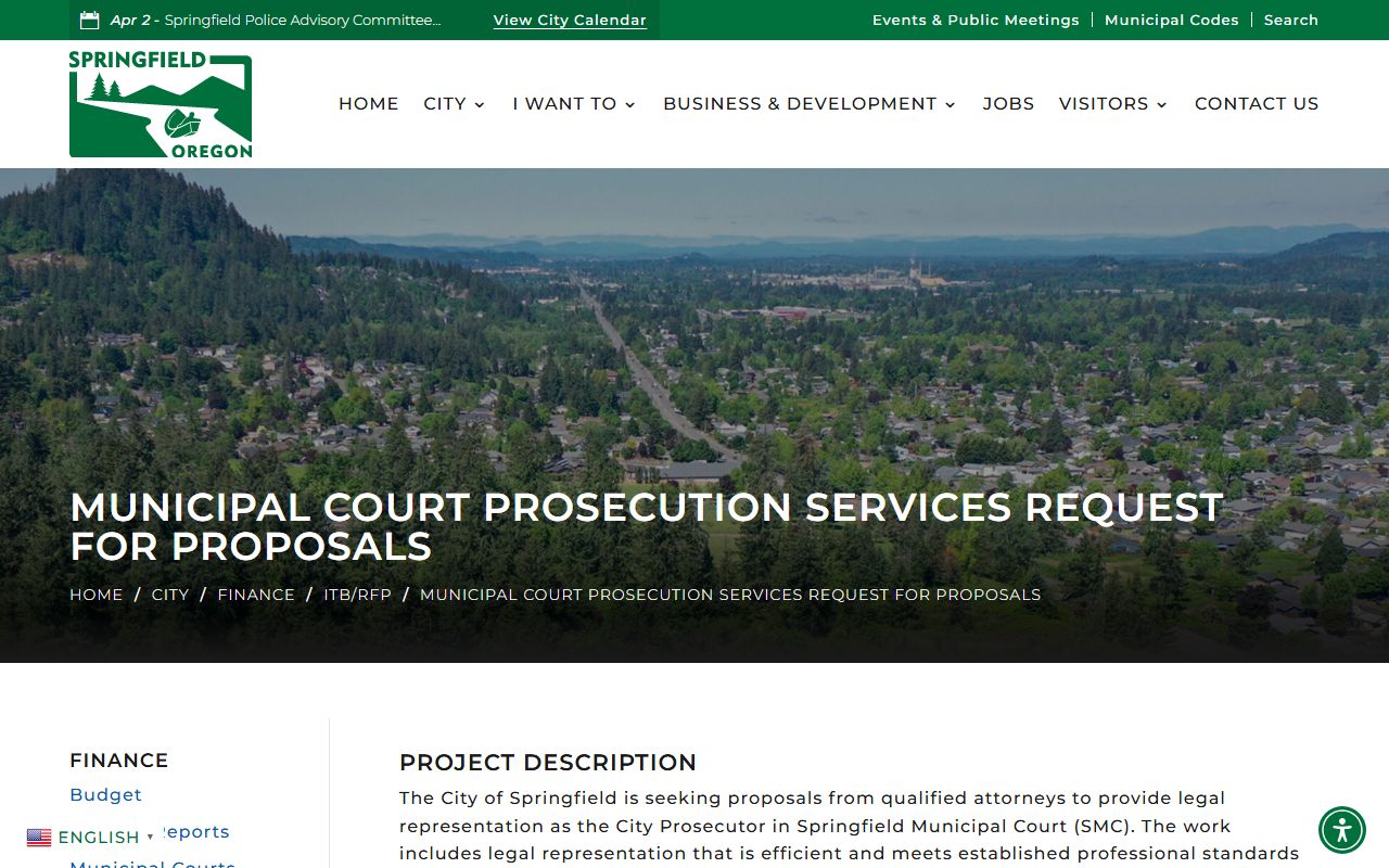 Springfield Municipal Court building where traffic court records are processed in Springfield Oregon